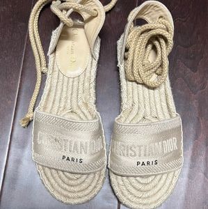 Christian Dior Granville Espadrille Sandals - Size 41 (9-10 US)